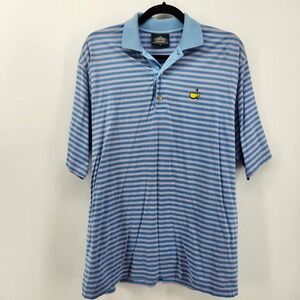 Clubhouse Collection Mens Striped Golf Polo Shirt Masters Tournament M‎
